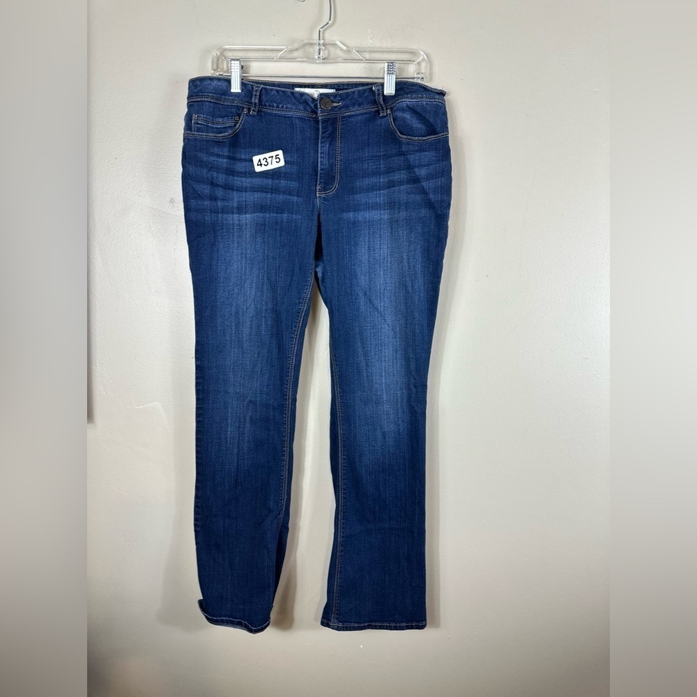Denim jeans 14 p 17”w 9”rise 28-1/2 inseam preowned. Stretch